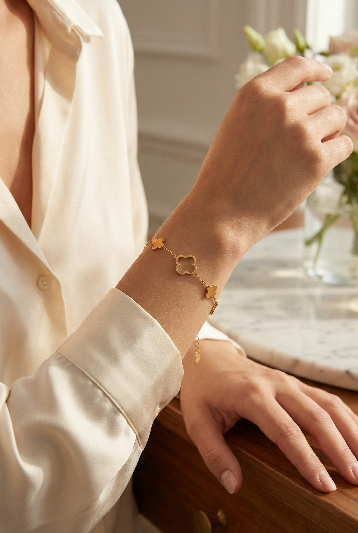 Clover Armband Goud