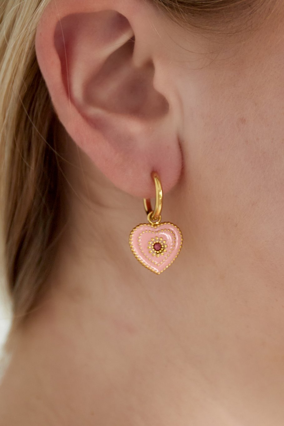 Heartfelt Charm Oorbellen Roze