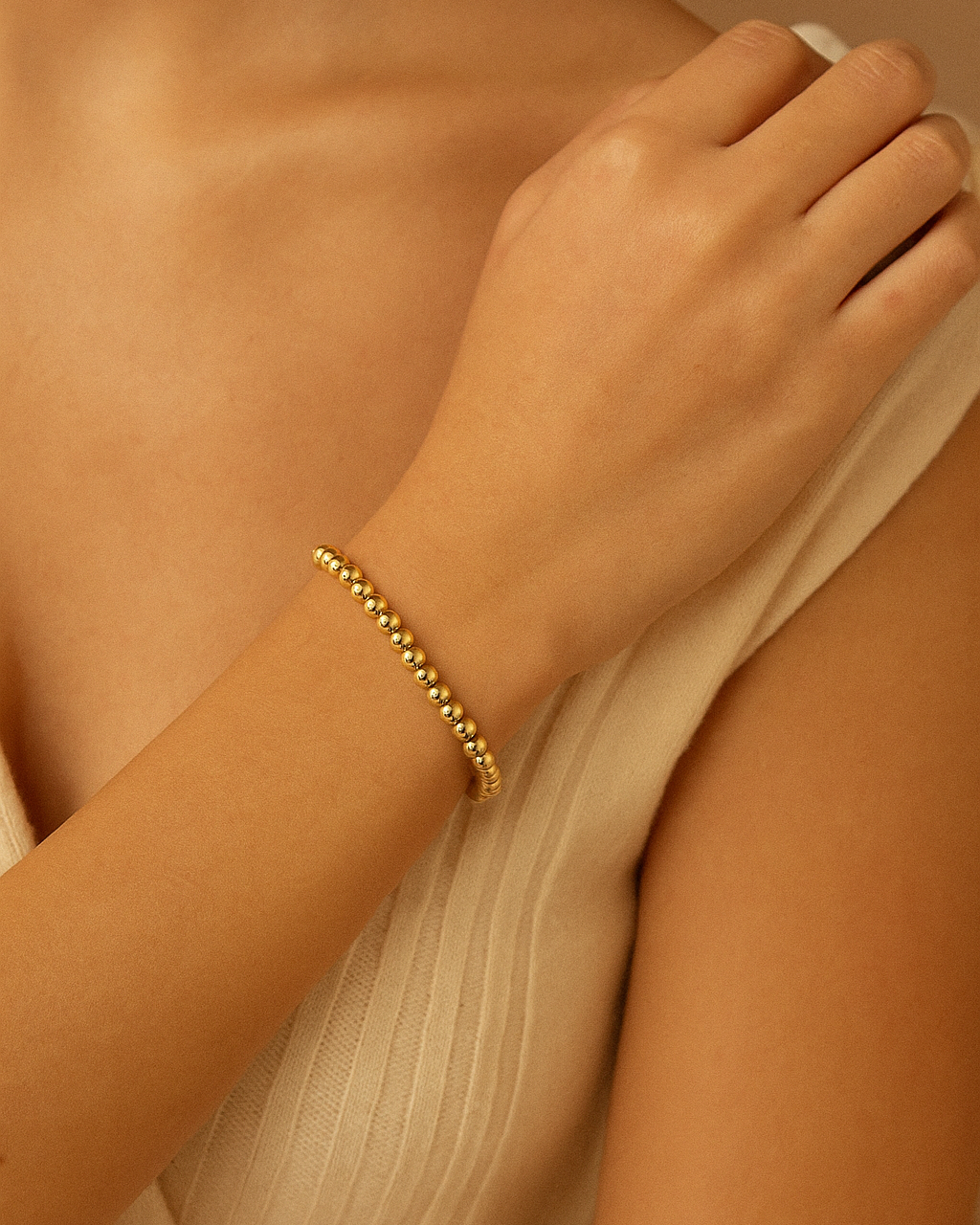 Classy Beads Armband Goud