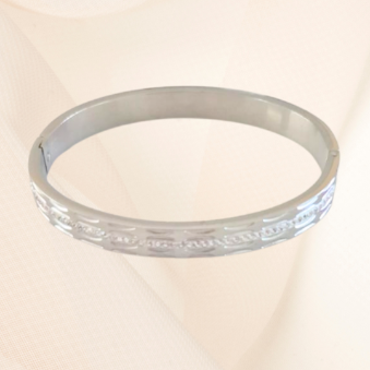 Silver Horizon Bangle Armband