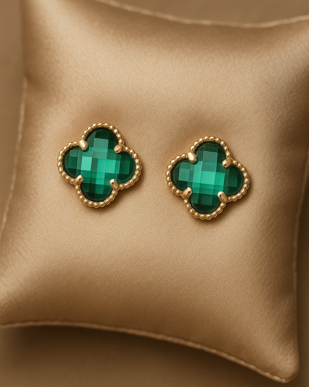 Oorbellen Clover Groen