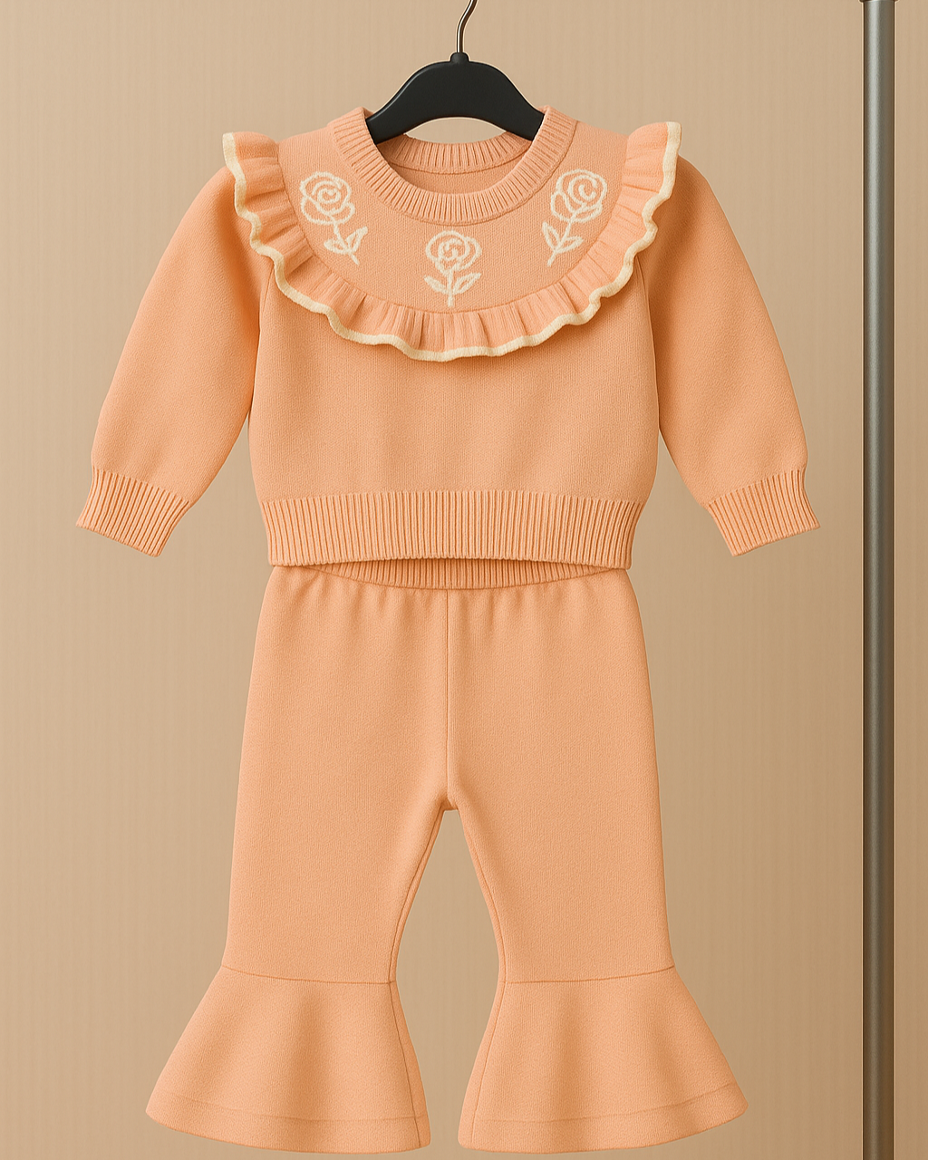 Meisjes Set met Rozen & Ruches