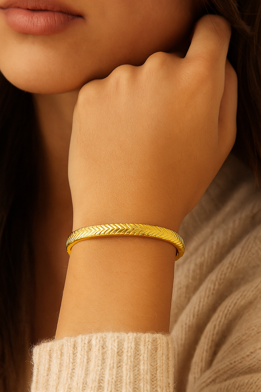 Gouden Bangle Armband Eleganza