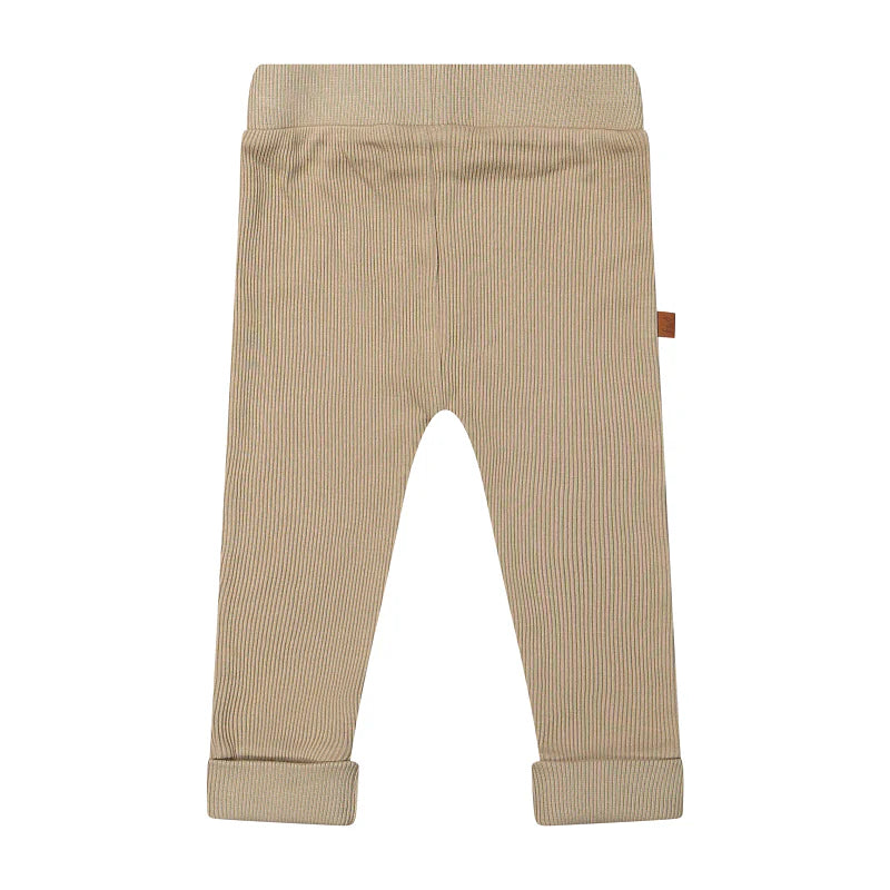 Baby Ribbroek Taupe - Organic