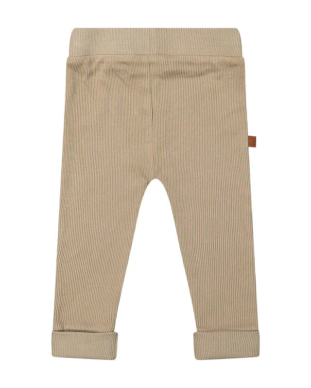 Baby Ribbroek Taupe - Organic