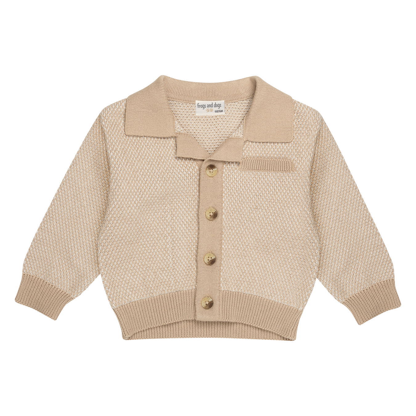 Gebreide Cardigan Polo Babyvest F&D
