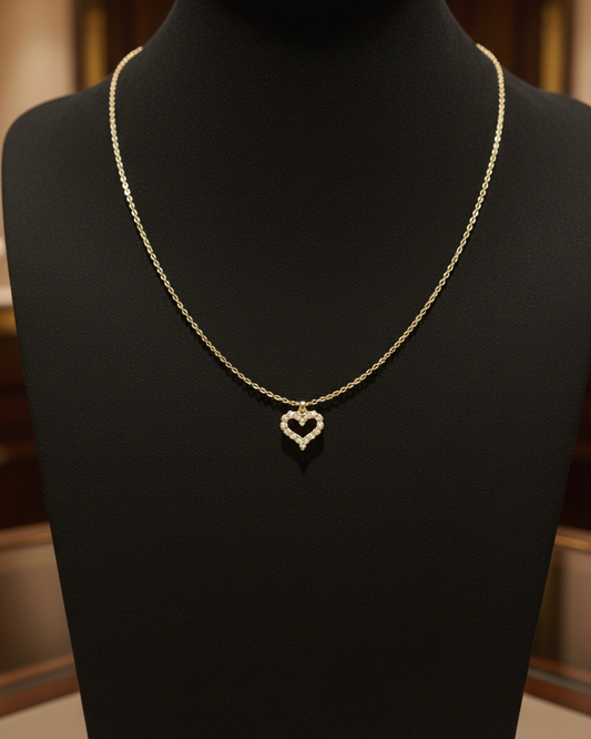 Blissful Heart Ketting Goud