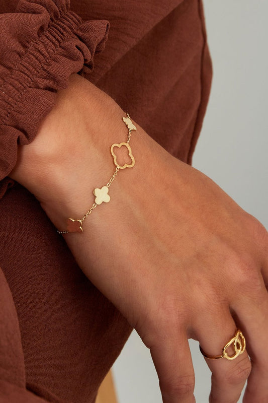 Clover Armband Goud