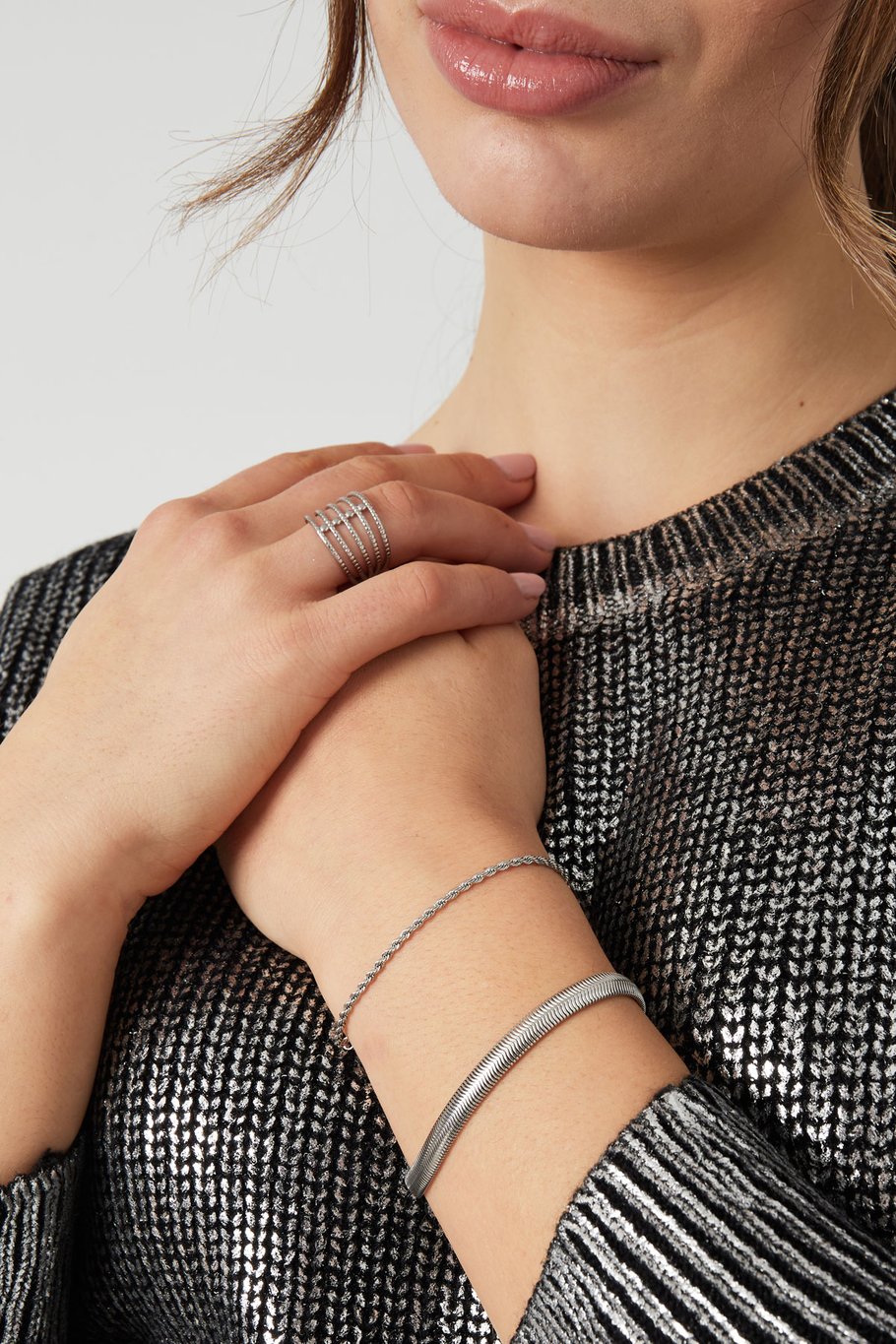 Rope Armband Zilver