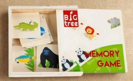 Houten Memory Spel met Dieren