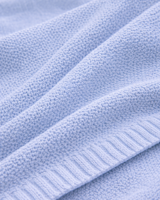 Babydeken Blauw 100% Katoen