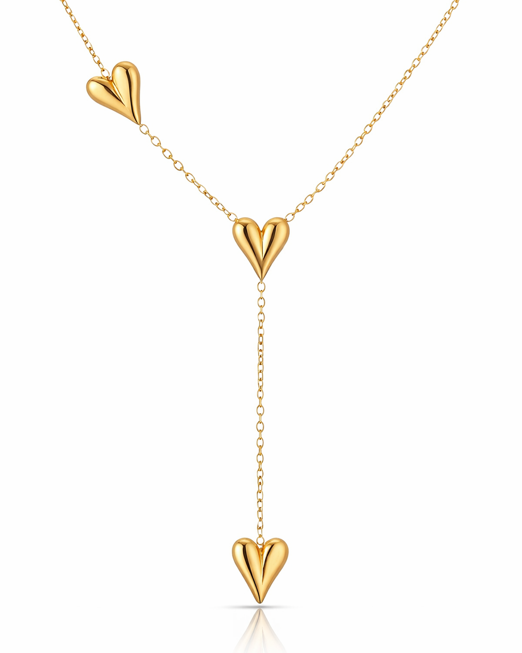 Gouden Ketting met Hartjes