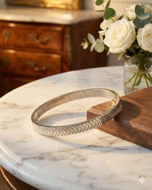 Zilveren Bangle Armband Eleganza