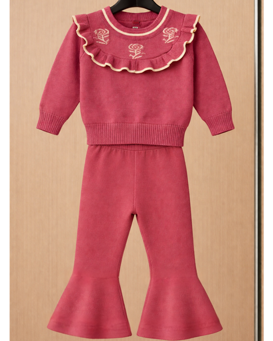 Meisjes Set met Rozen & Ruches