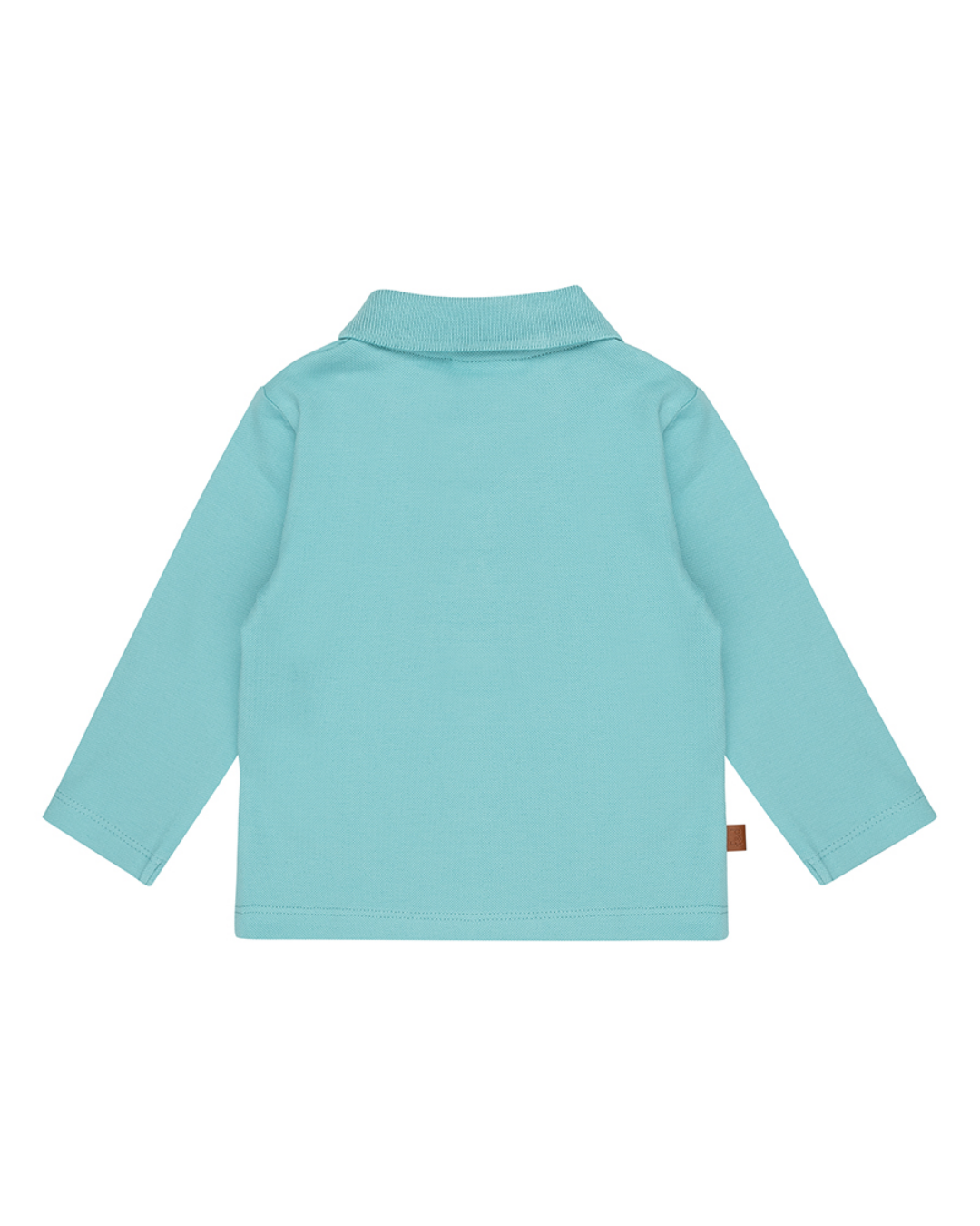 Turquoise Baby Piqué Polo met Lange Mouw Frogs & Dogs