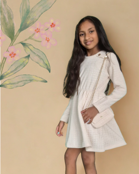 Klassieke meisjesjurk met tasje