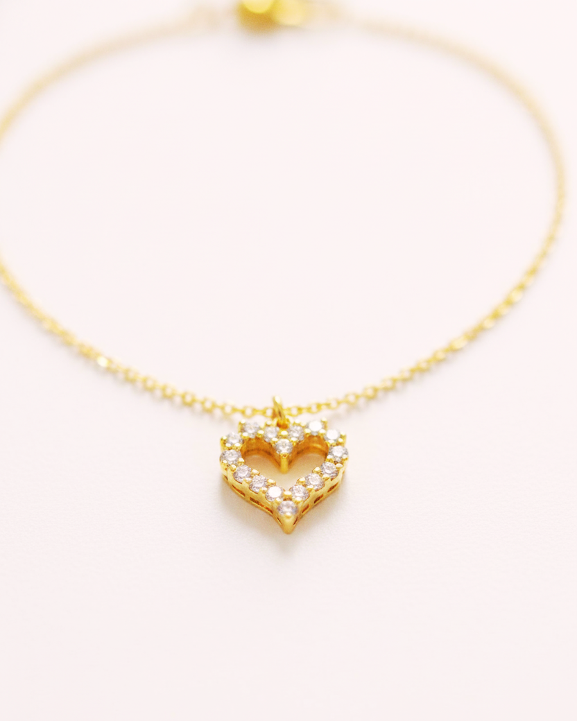 Blissful Heart Ketting Goud