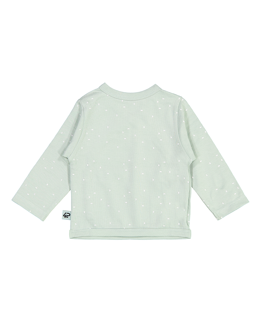 Baby Overslag Shirt Mintgroen met Stipjes van 4PRESIDENT