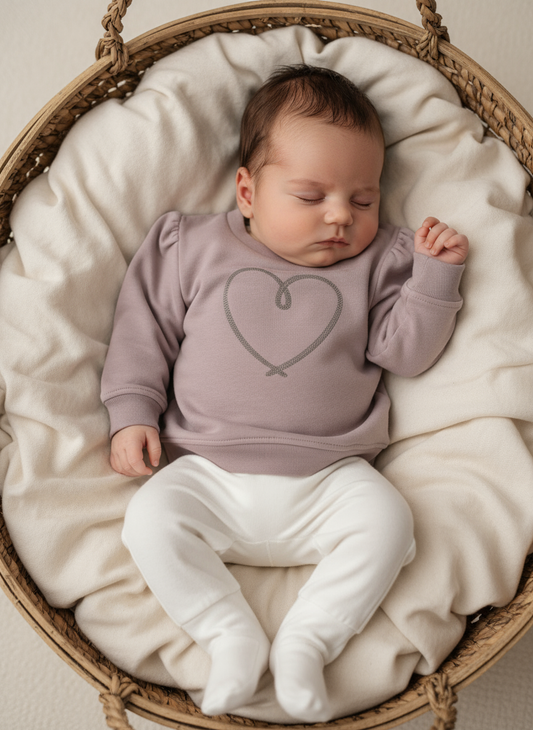 Baby Sweater Heart Frogs & Dogs