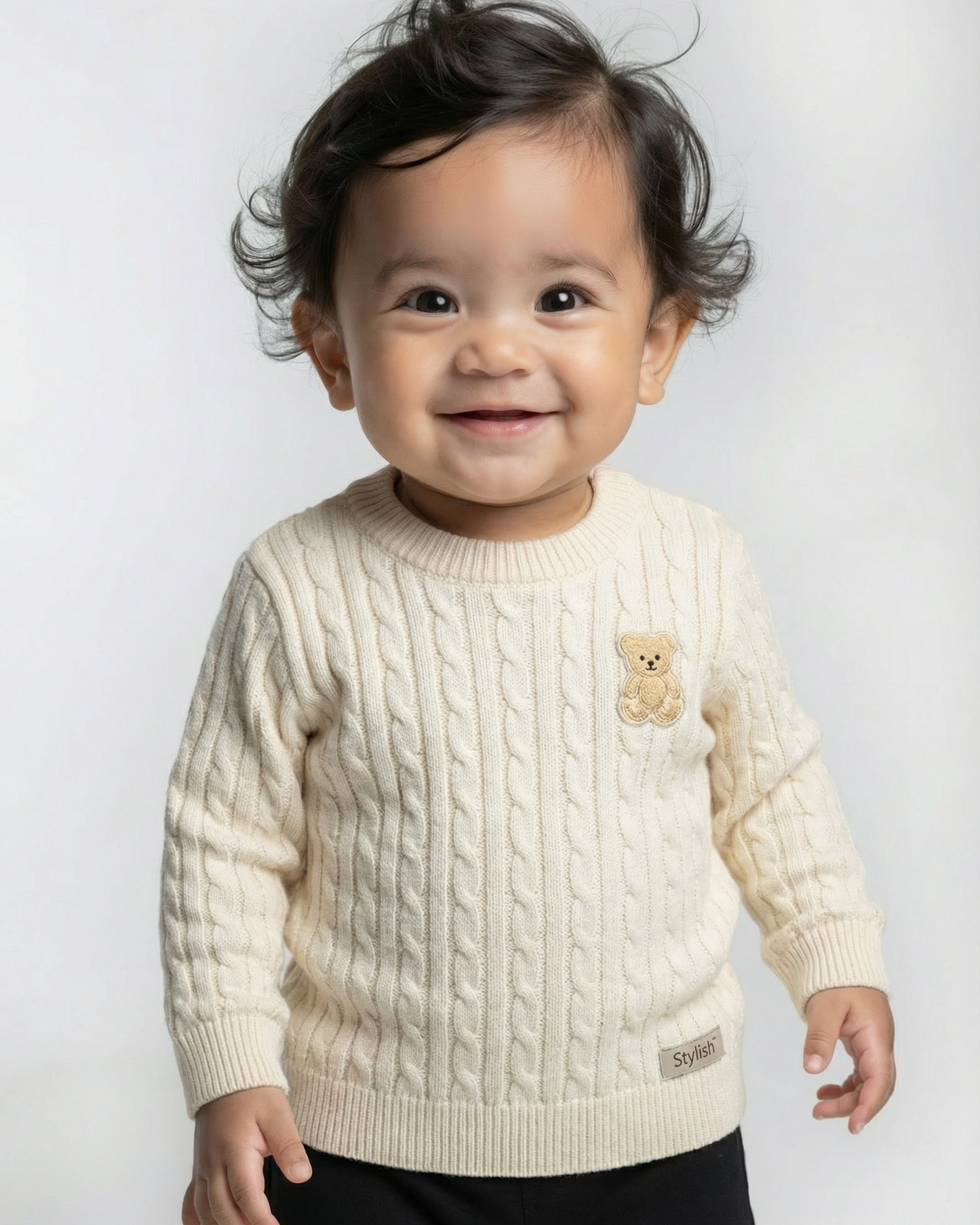 Knitted baby sweater - Unisex