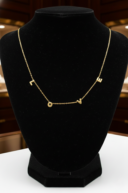 Love Necklace Goud