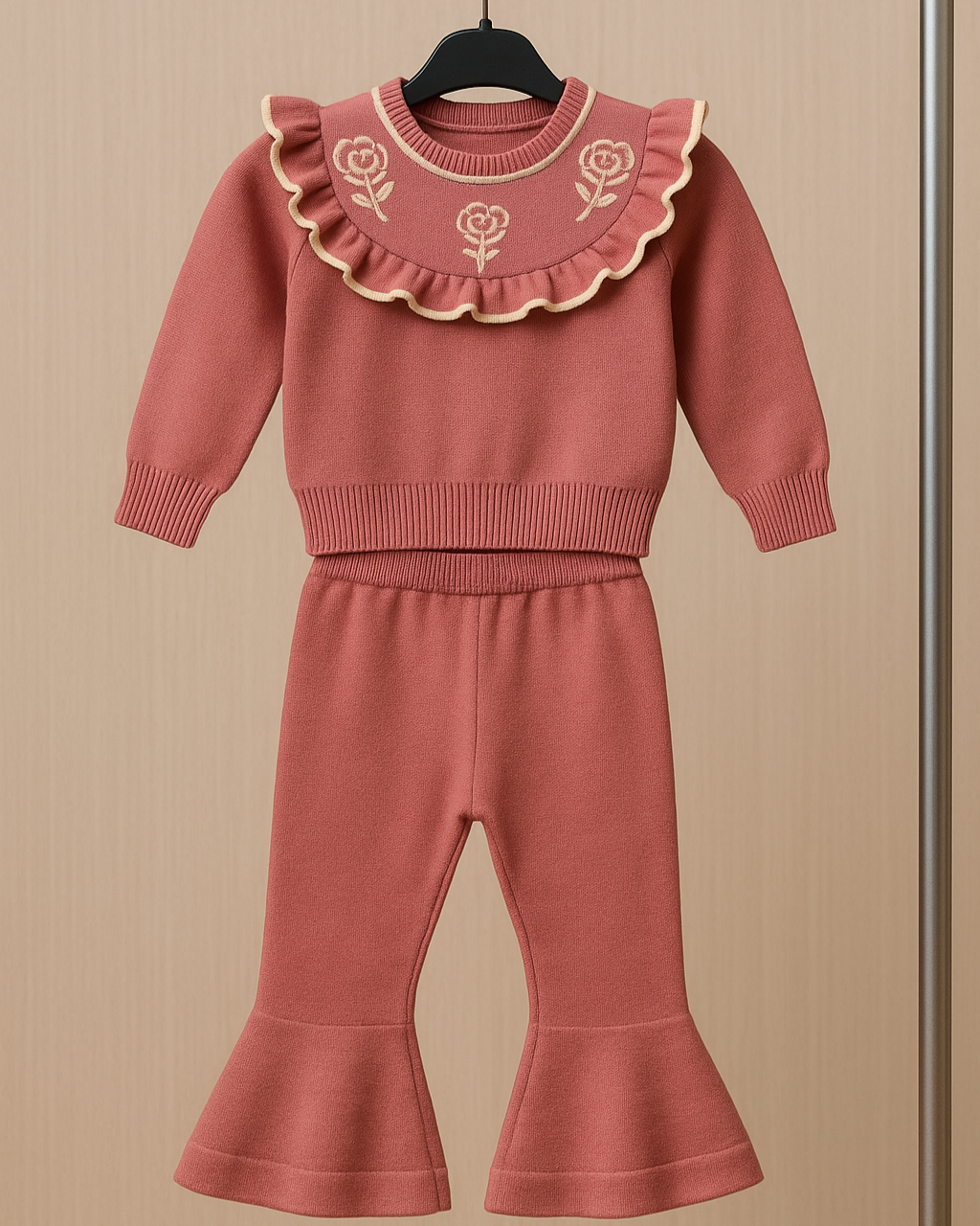 Meisjes Set met Rozen & Ruches