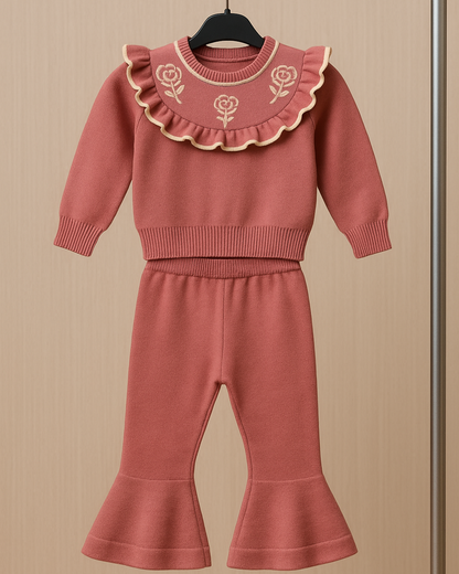 Meisjes Set met Rozen & Ruches