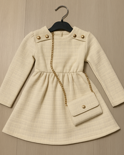 Klassieke meisjesjurk met tasje