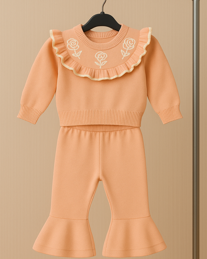 Meisjes Set met Rozen & Ruches