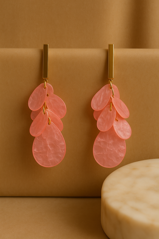 Oorbellen glanzende hanger