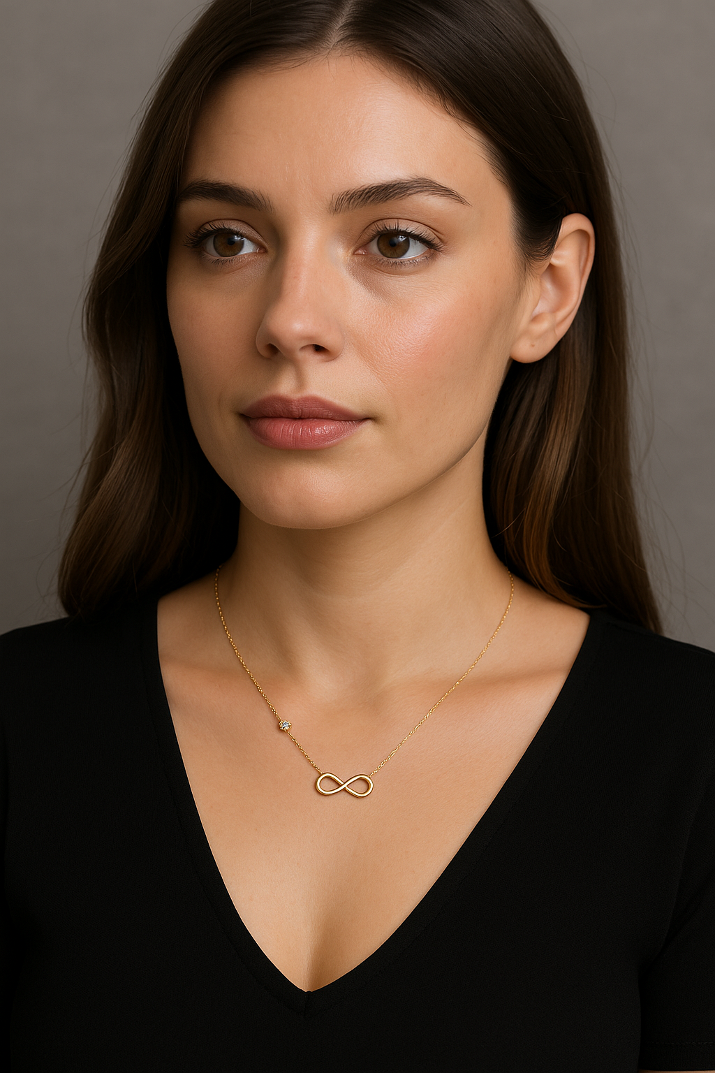 Infinity Ketting Met Kristal