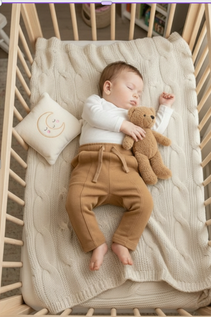 Comfortabele Baby Broek in Piqué Frogs & Dogs