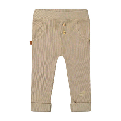 Baby Ribbroek Taupe - Organic