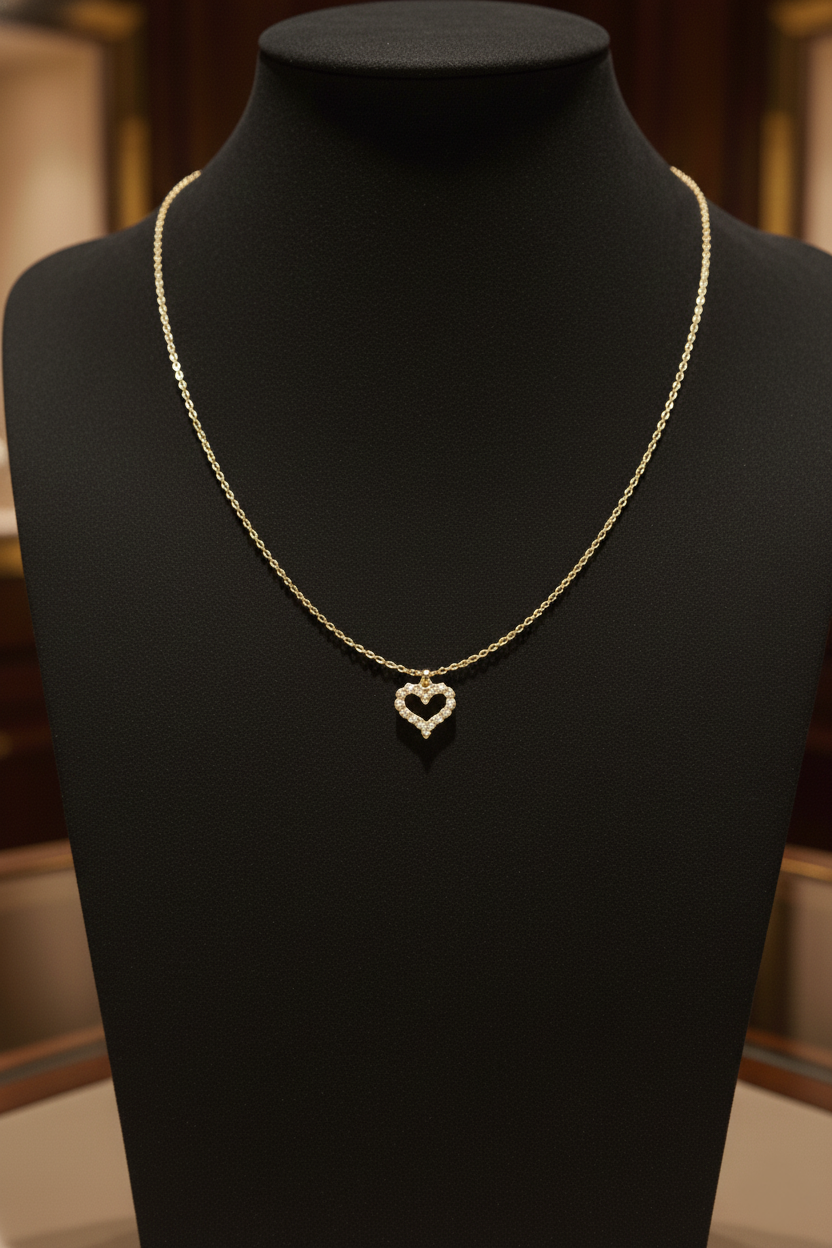 Blissful Heart Ketting Goud