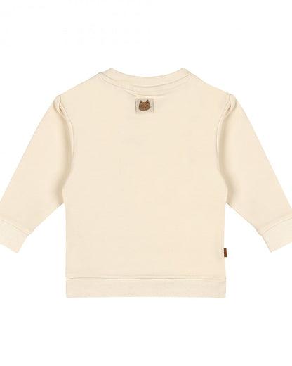 Baby Sweater Leo Crème met Hartje