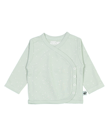 Baby Overslag Shirt Mintgroen met Stipjes van 4PRESIDENT