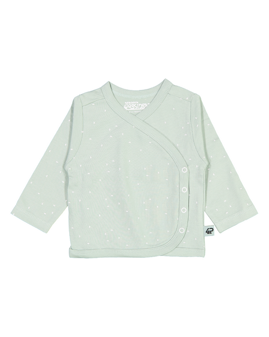 Baby Overslag Shirt Mintgroen met Stipjes van 4PRESIDENT