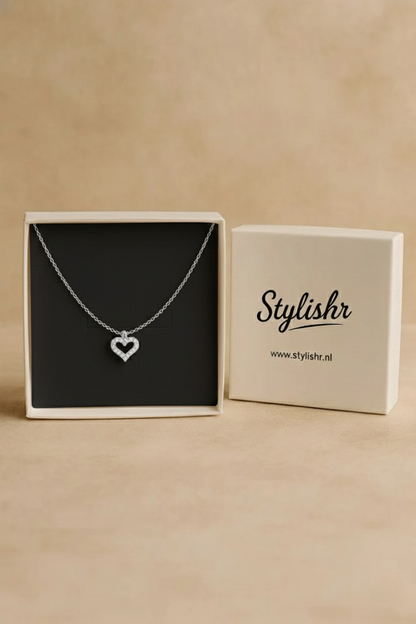 Blissful Heart Ketting Zilver