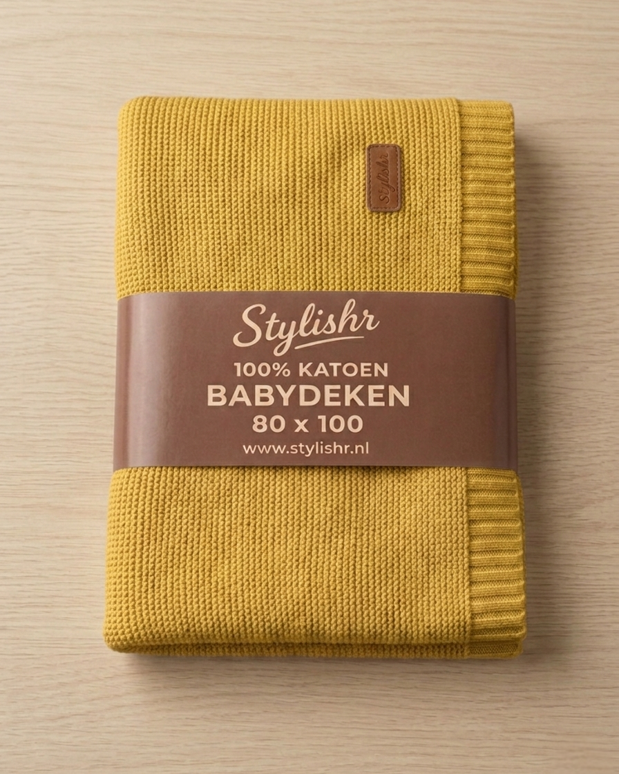 Babydeken Blauw 100% Katoen