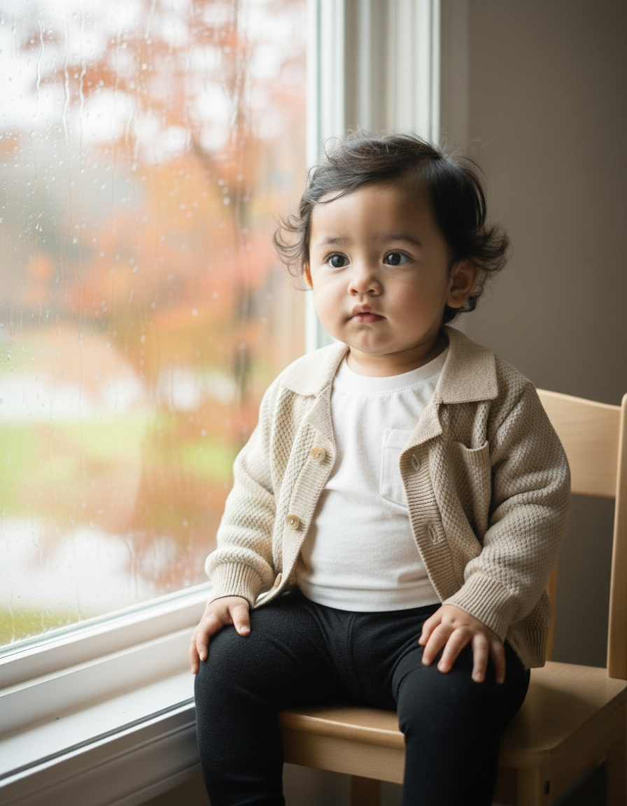 Gebreide Cardigan Polo Babyvest F&D