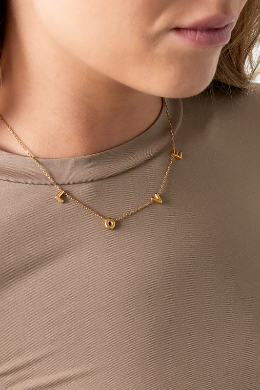 Love Necklace Goud