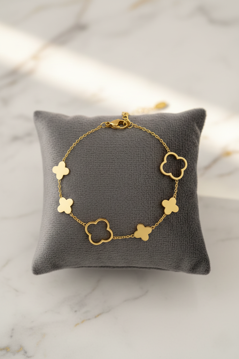 Clover Armband Goud