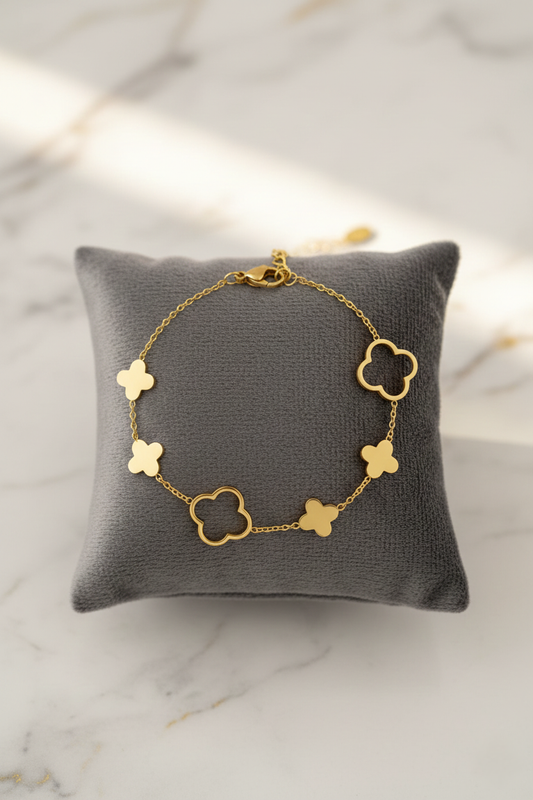Clover Armband Goud