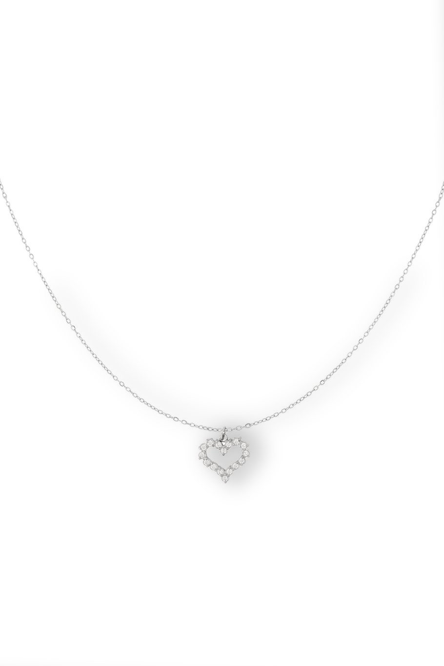 Blissful Heart Ketting Zilver
