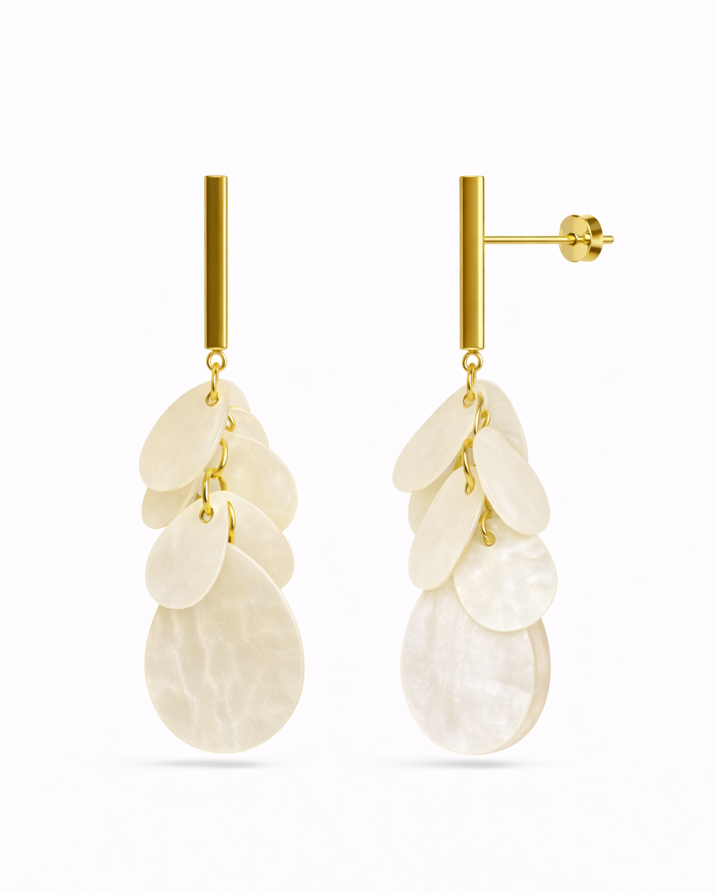 Oorbellen glanzende hanger