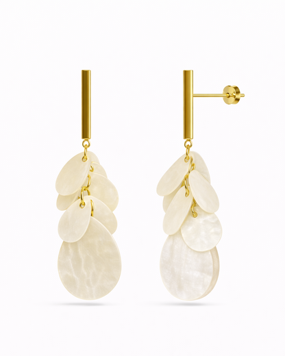 Oorbellen glanzende hanger