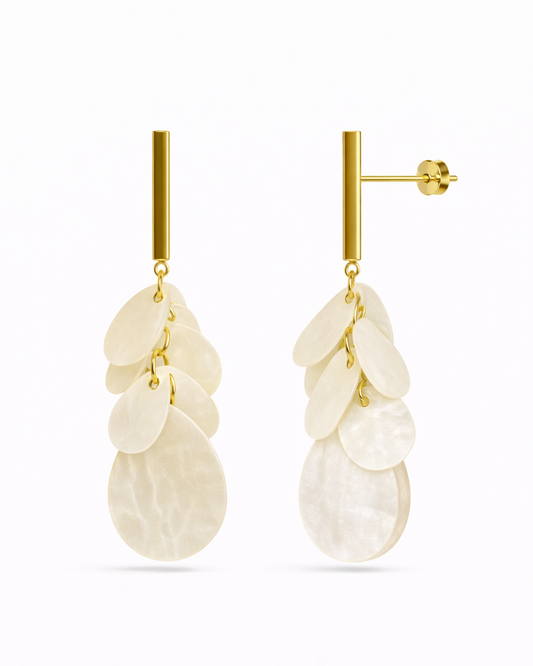 Oorbellen glanzende hanger