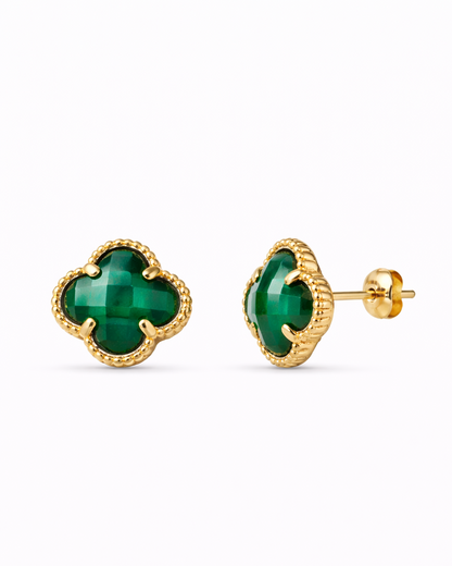Oorbellen Clover Groen