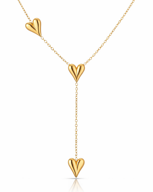 Gouden Ketting met Hartjes