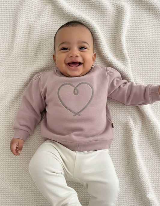 Baby Sweater Heart Frogs & Dogs